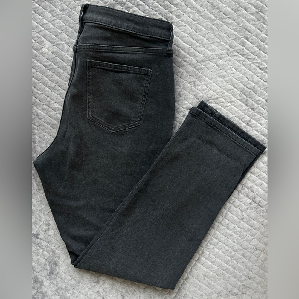 Simply Vera Vera Wang Black Straight Leg Jeans Size 12 Stretch Denim